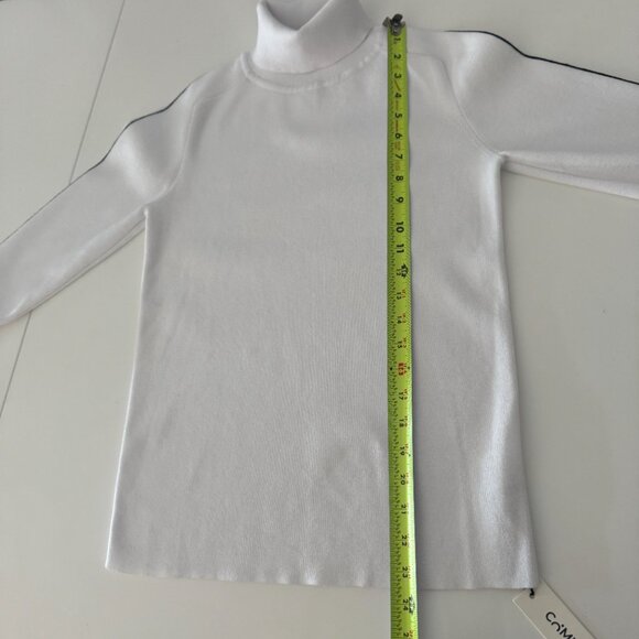 Commense Contrast Piping Turtleneck Sweater NWT, Size M - Picture 10 of 14